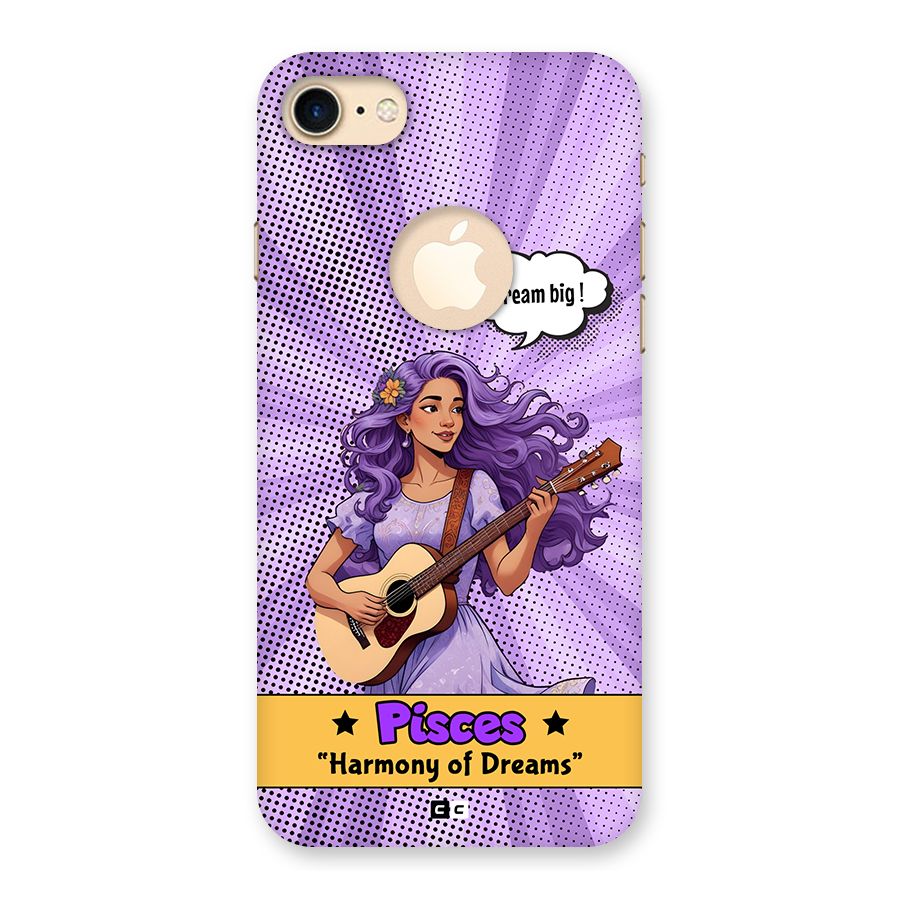Pisces Dreams Back Case for iPhone 7 Logo Cut