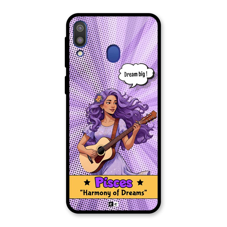 Pisces Dreams Glass Back Case for Galaxy M20