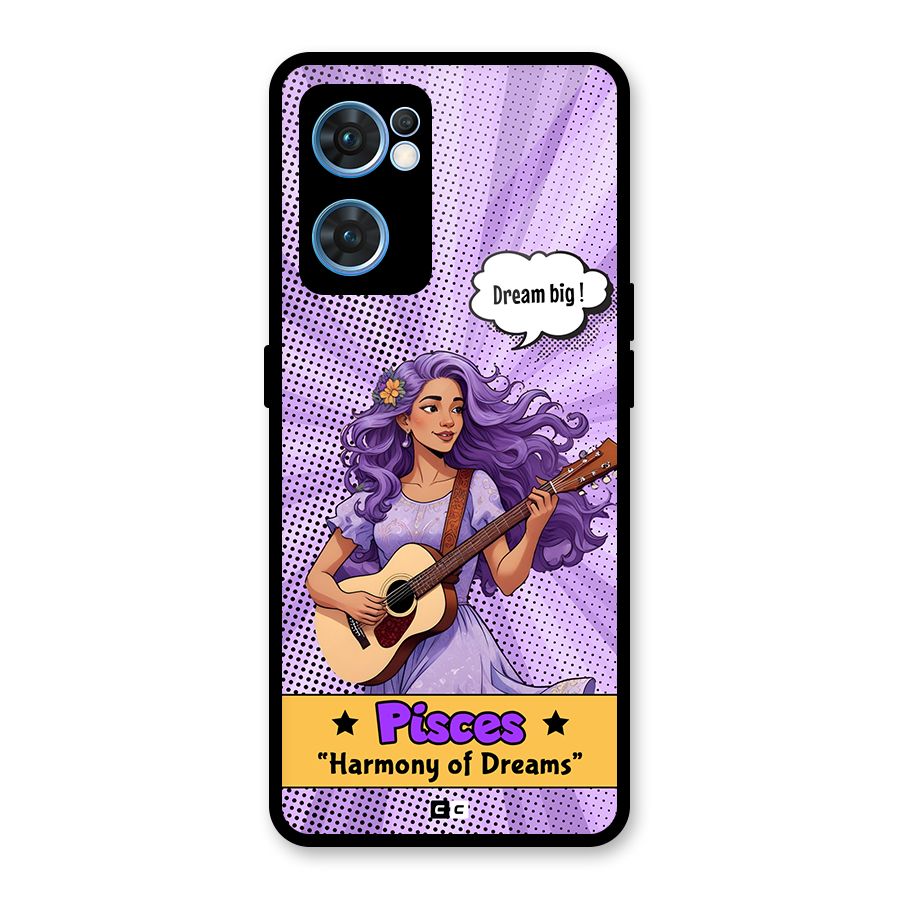 Pisces Dreams Glass Back Case for Oppo Reno7 5G