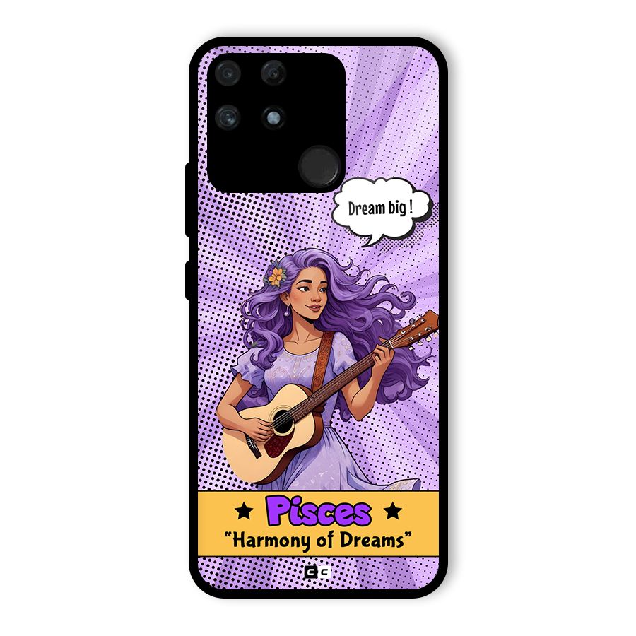 Pisces Dreams Glass Back Case for Realme Narzo 50A