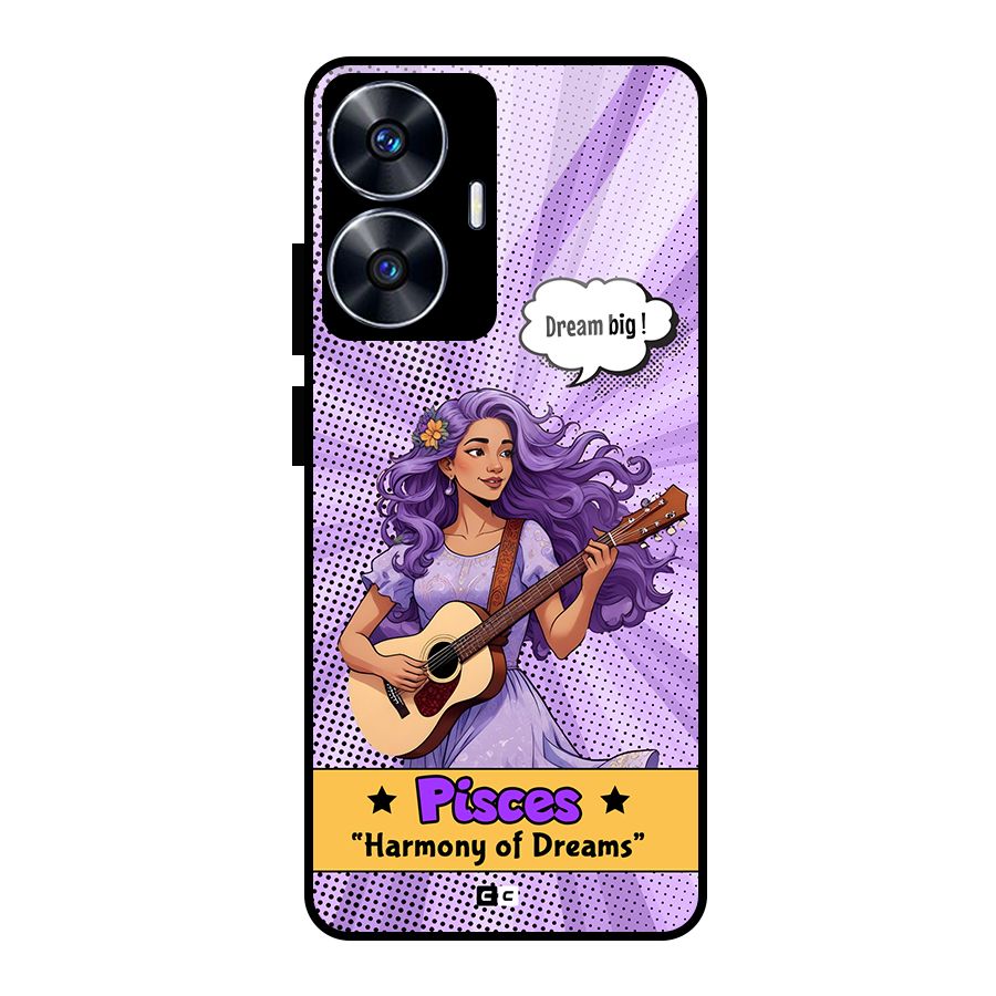 Pisces Dreams Glass Back Case for Realme Narzo N55