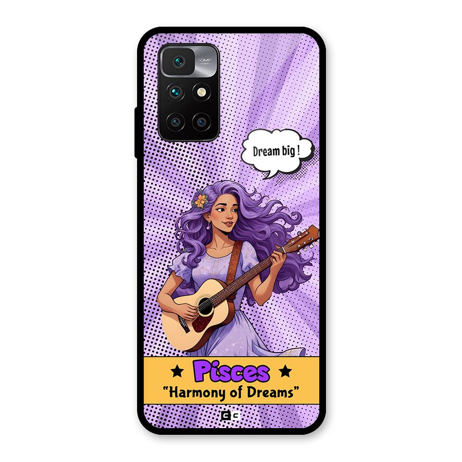 Pisces Dreams Glass Back Case for Redmi 10 Prime