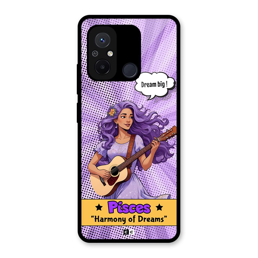 Pisces Dreams Glass Back Case for Redmi 12C