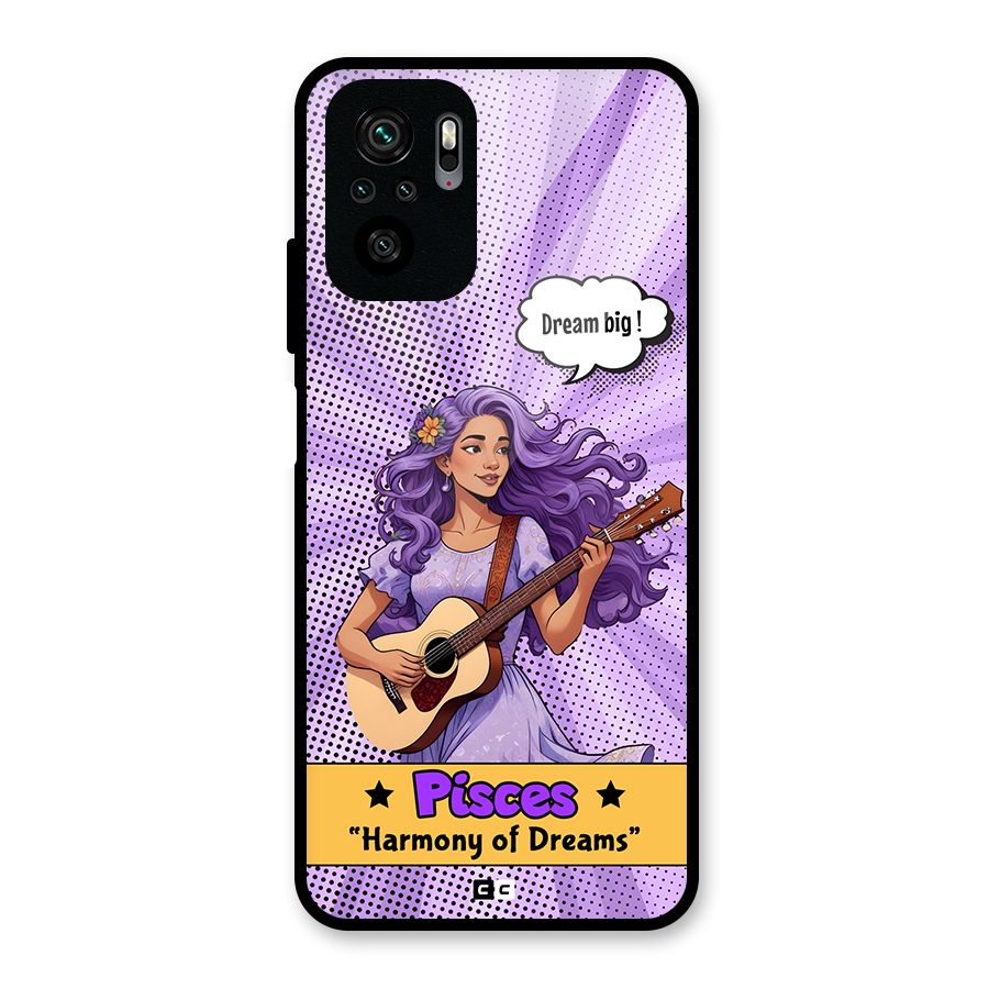 Pisces Dreams Glass Back Case for Redmi Note 10