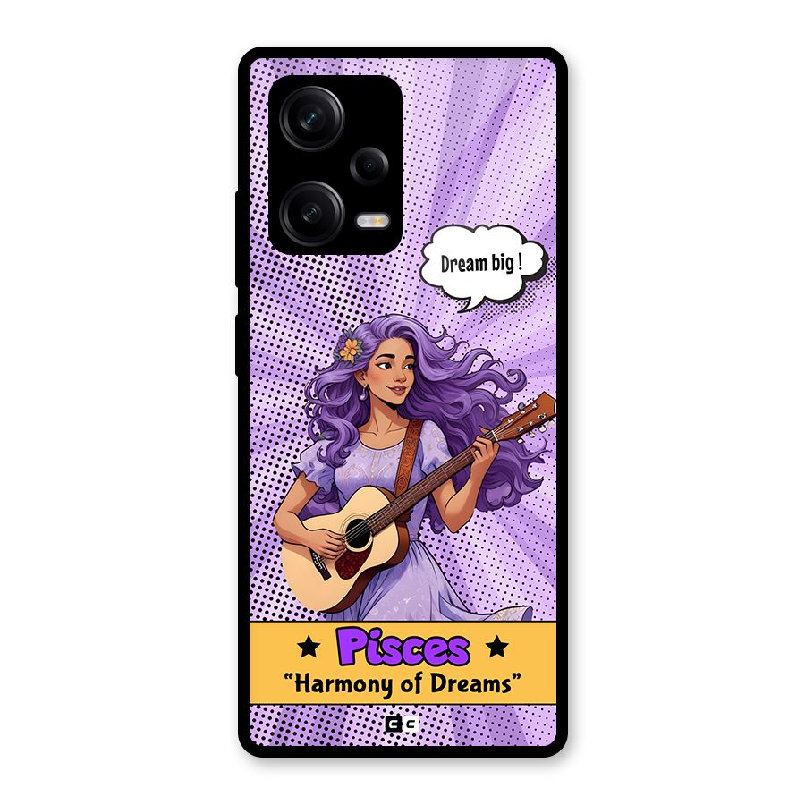 Pisces Dreams Glass Back Case for Redmi Note 12 Pro