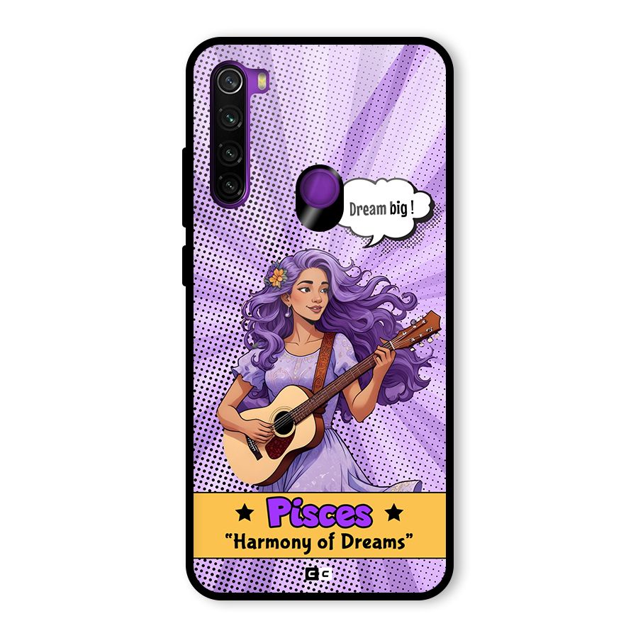 Pisces Dreams Glass Back Case for Redmi Note 8