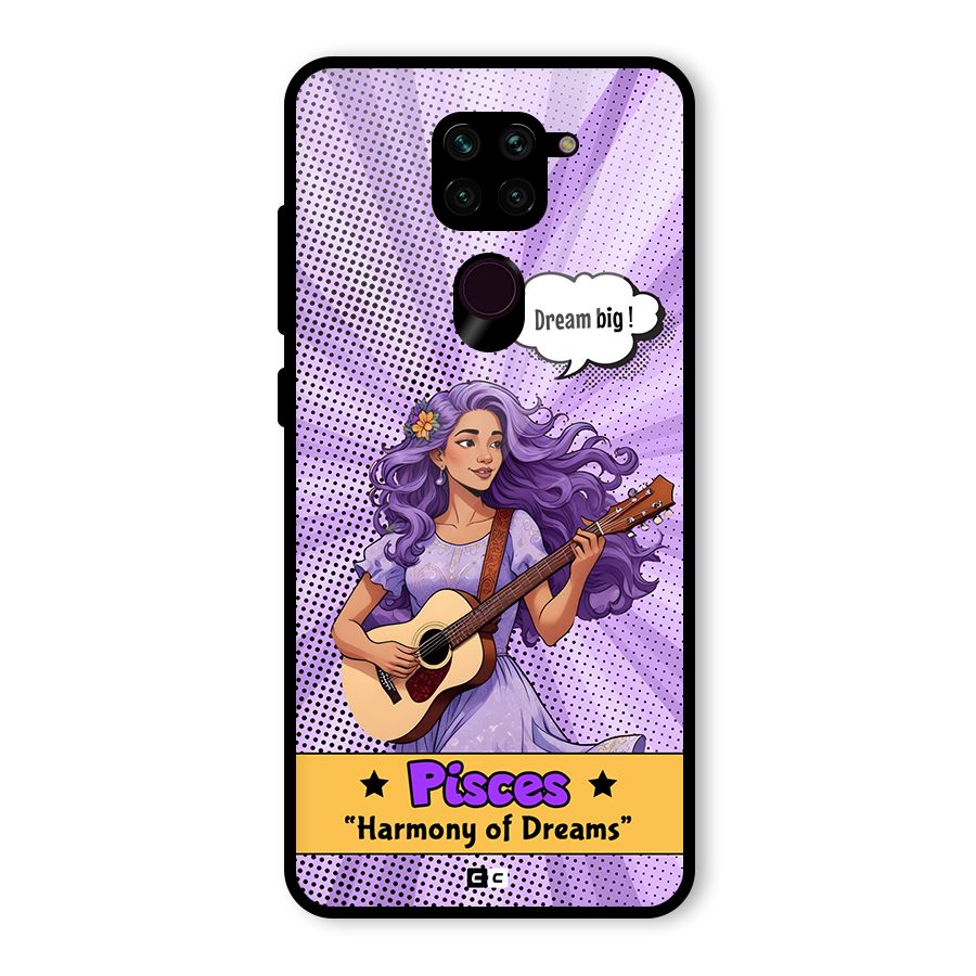 Pisces Dreams Glass Back Case for Redmi Note 9