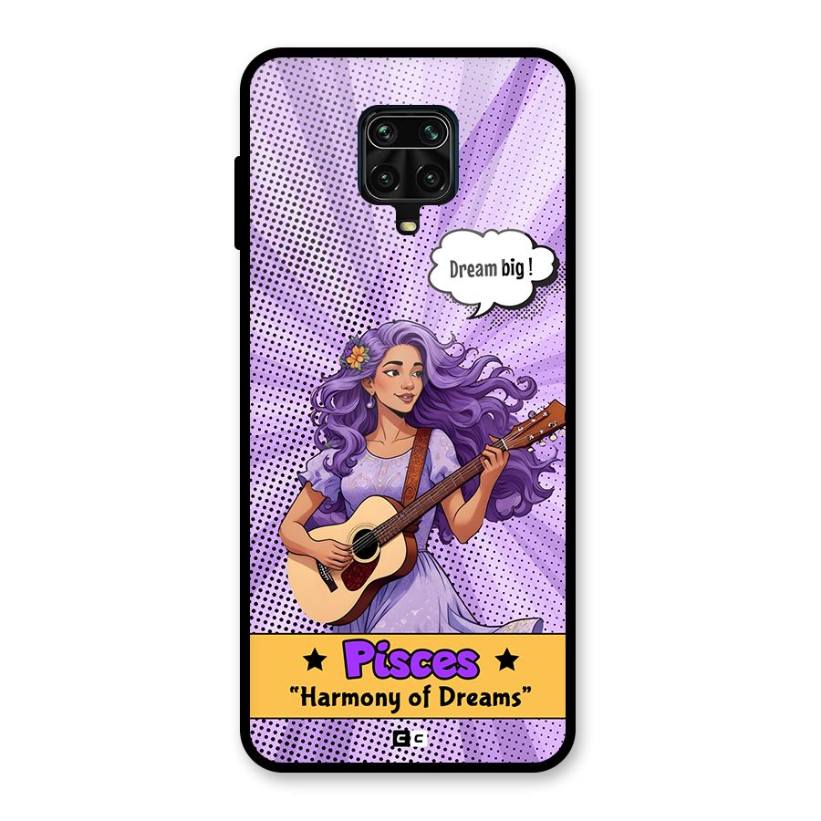 Pisces Dreams Glass Back Case for Redmi Note 9 Pro