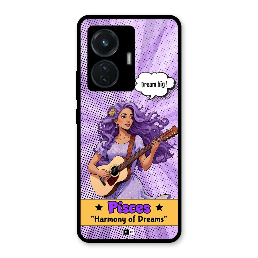 Pisces Dreams Glass Back Case for Vivo T1 44W