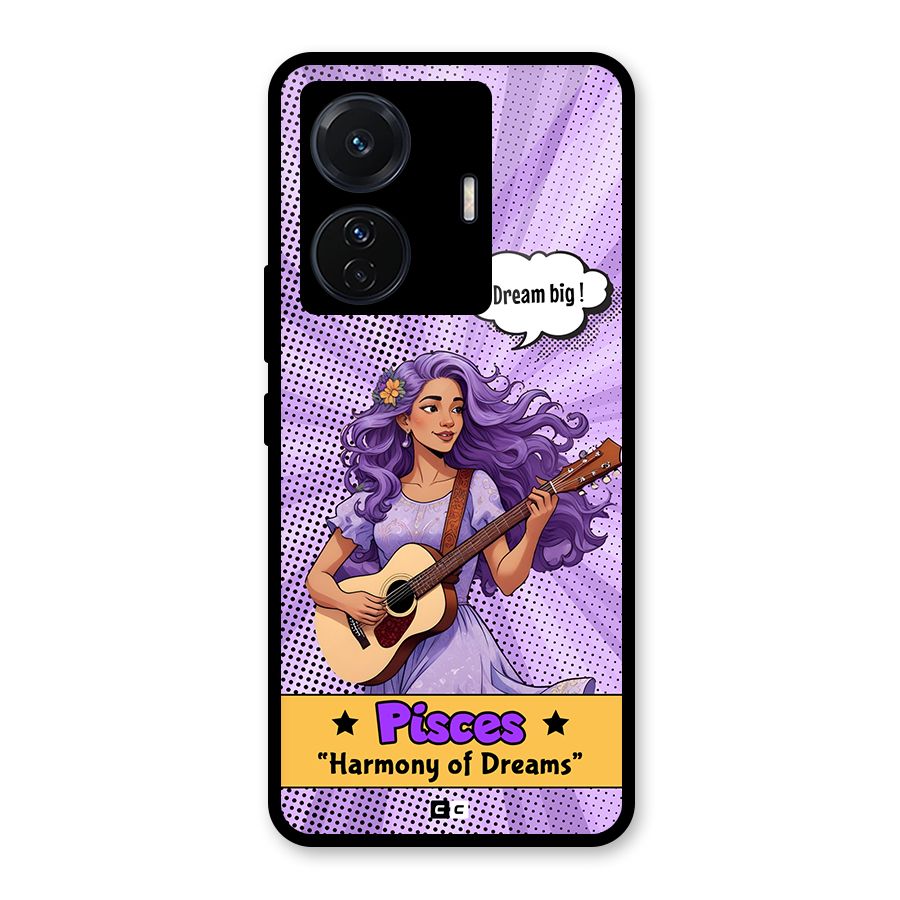 Pisces Dreams Glass Back Case for Vivo T1 Pro