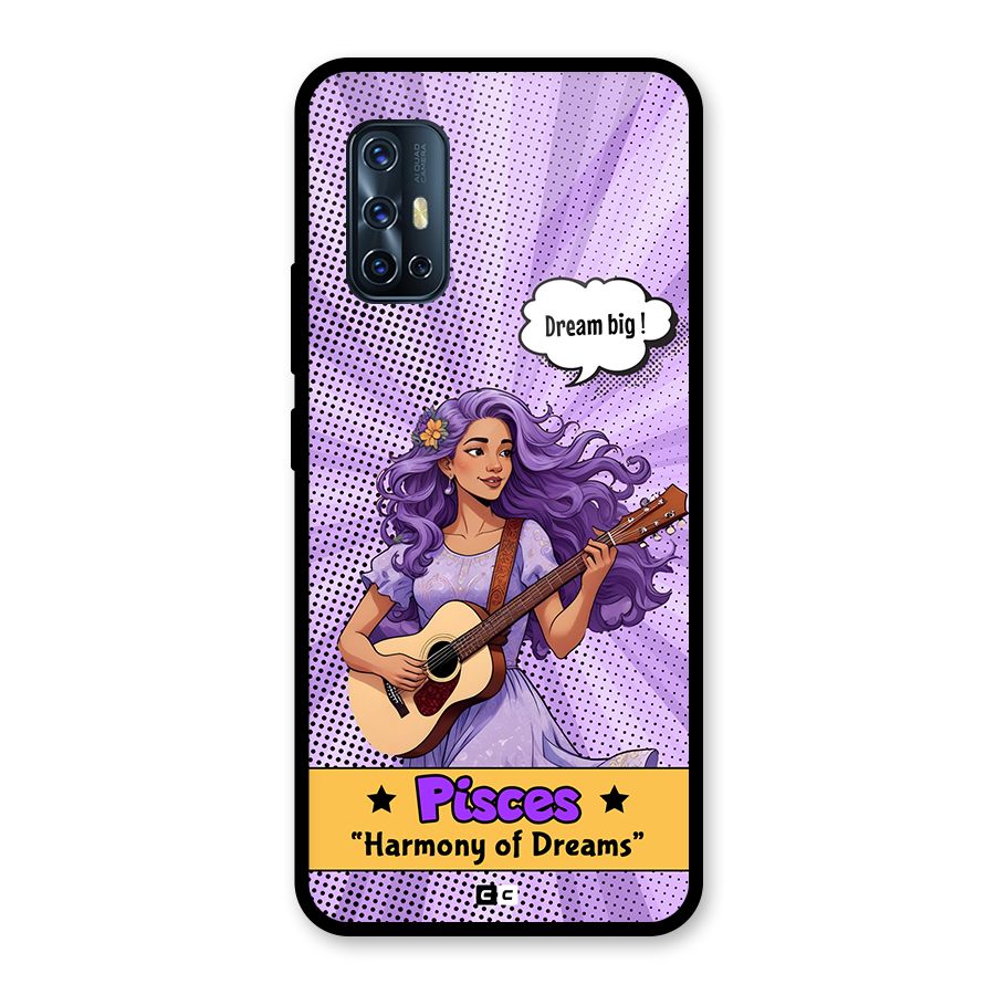 Pisces Dreams Glass Back Case for Vivo V17