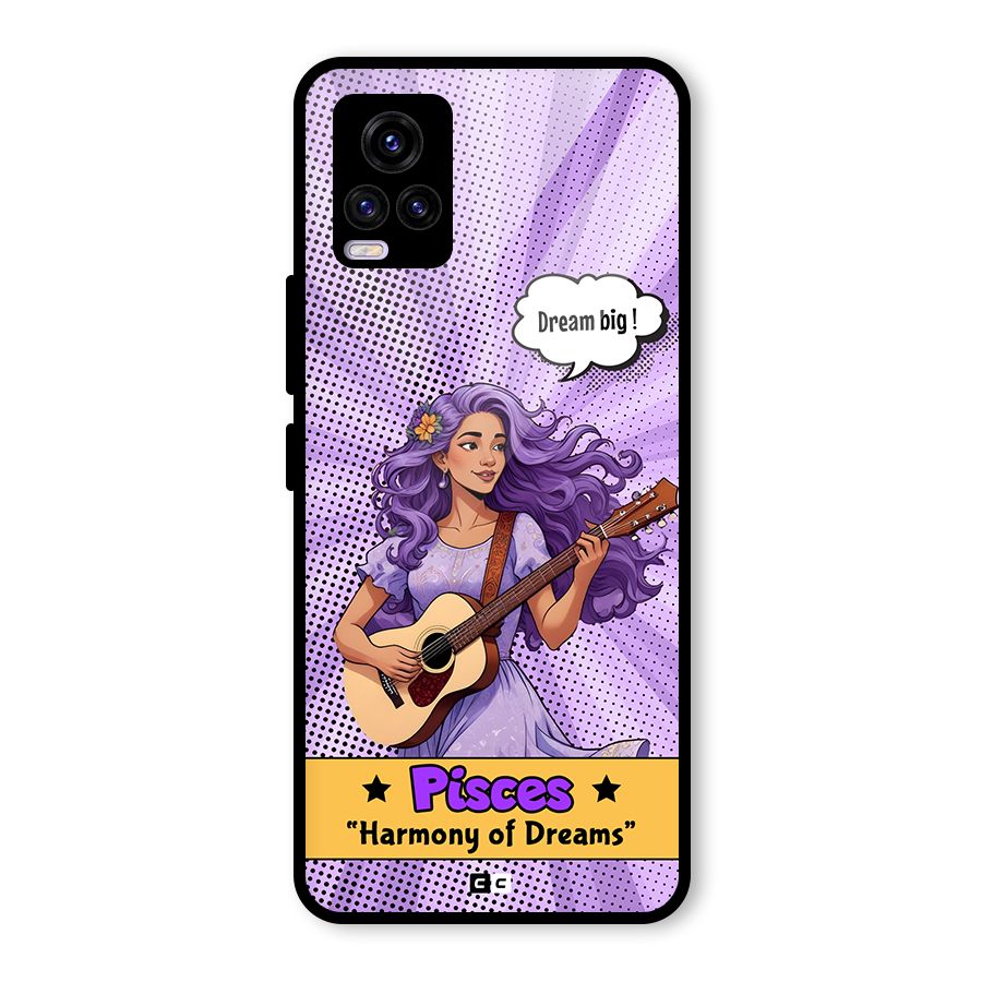 Pisces Dreams Glass Back Case for Vivo V20 2021