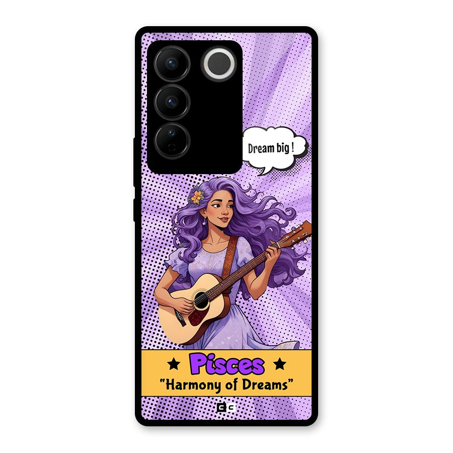 Pisces Dreams Glass Back Case for Vivo V27