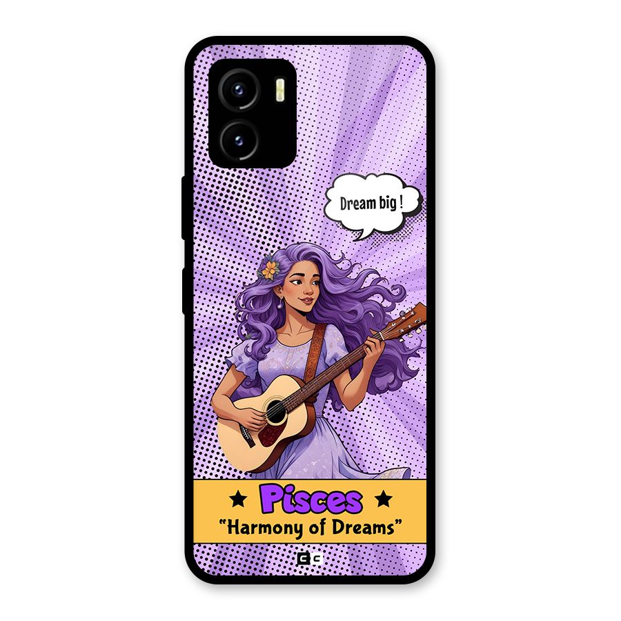 Pisces Dreams Glass Back Case for Vivo Y15s
