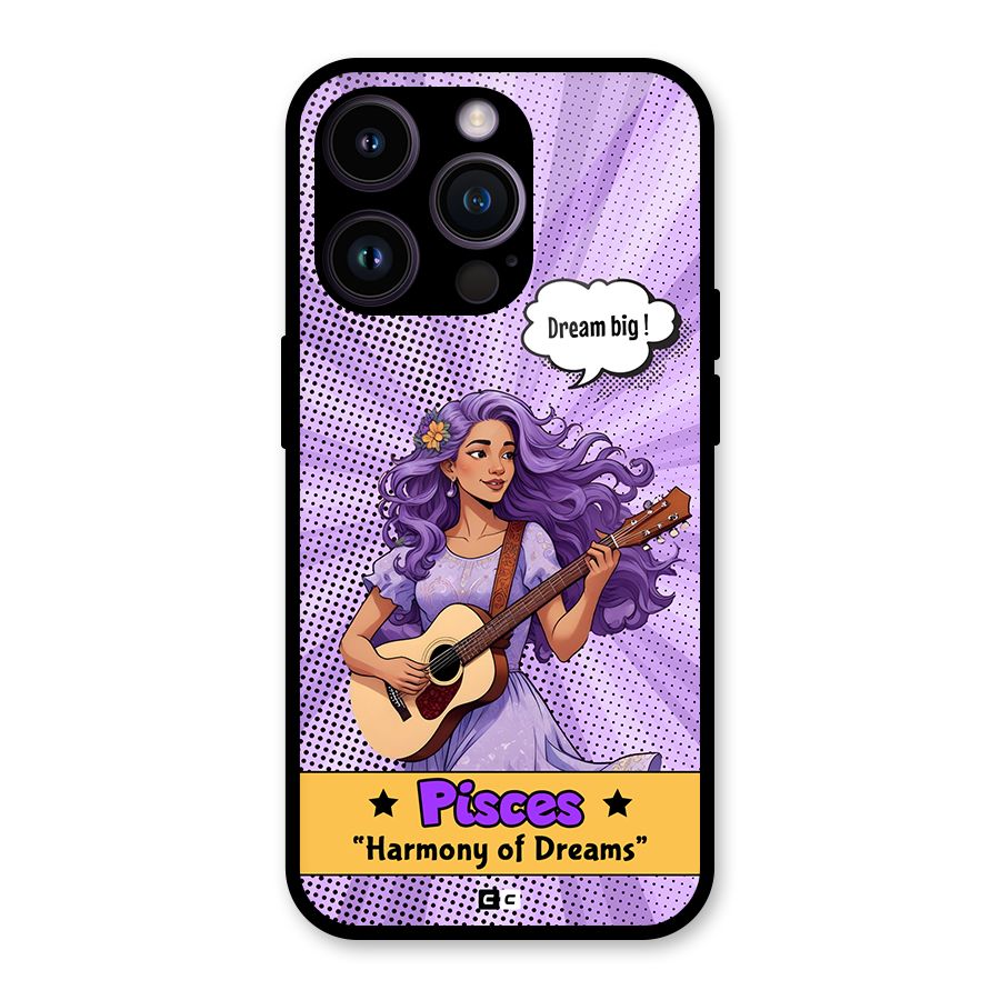 Pisces Dreams Glass Back Case for iPhone 14 Pro