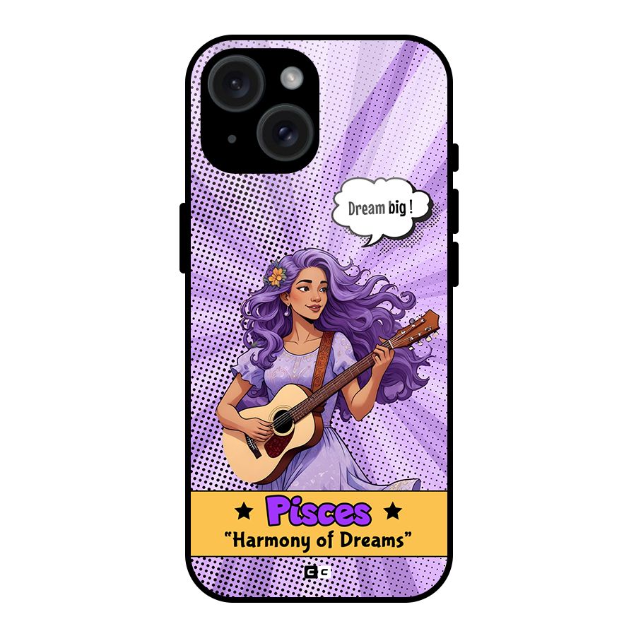 Pisces Dreams Glass Back Case for iPhone 15