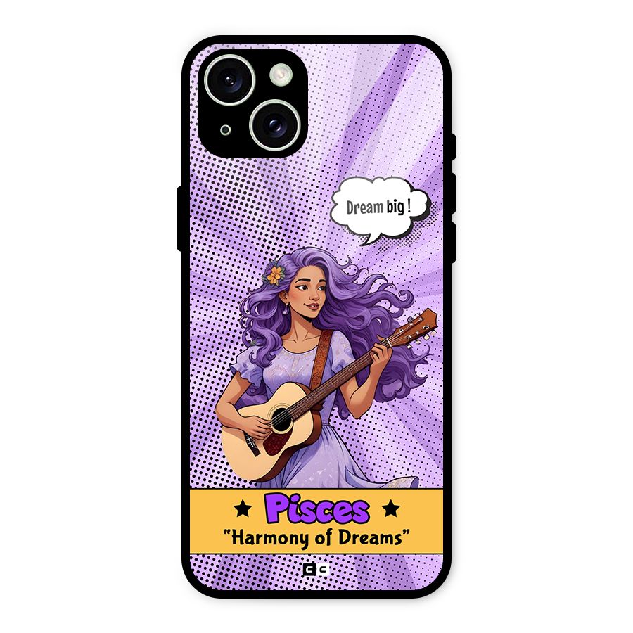 Pisces Dreams Glass Back Case for iPhone 15 Plus