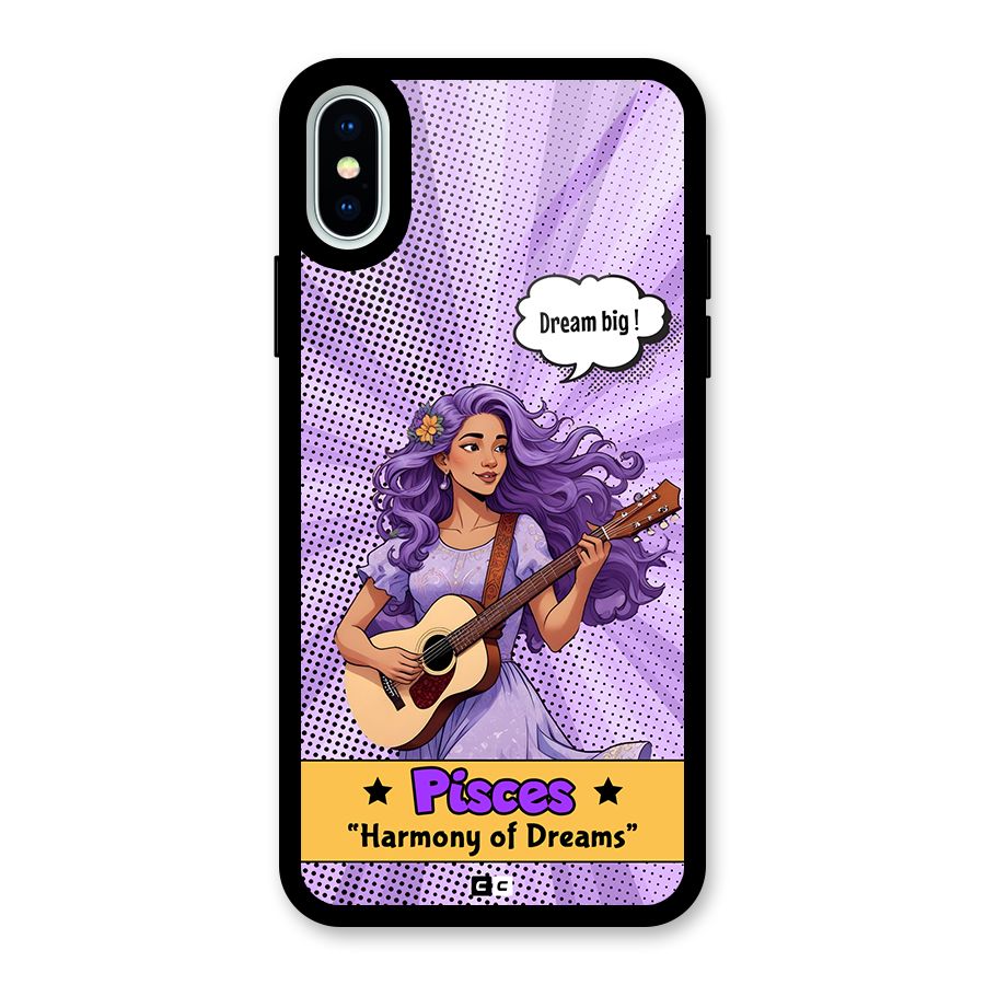 Pisces Dreams Glass Back Case for iPhone X