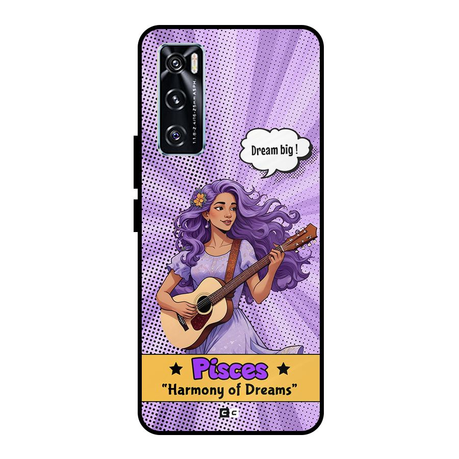 Pisces Dreams Metal Back Case for Vivo V20 SE