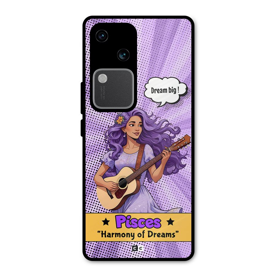 Pisces Dreams Metal Back Case for Vivo V30 Pro