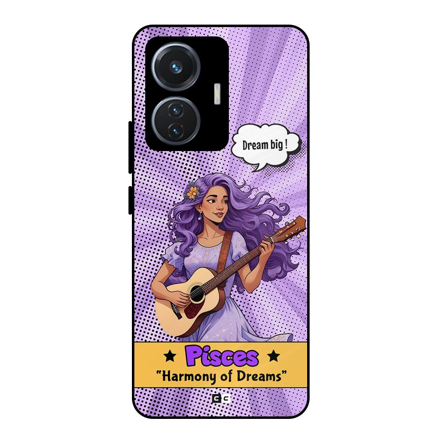 Pisces Dreams Metal Back Case for iQOO Z6 44W