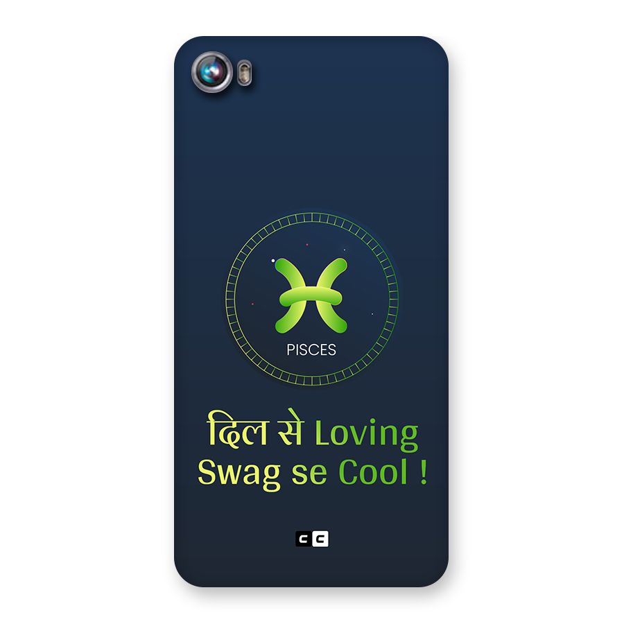 Pisces Swag Back Case for Canvas Fire 4 (A107)