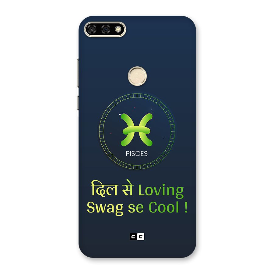 Pisces Swag Back Case for Honor 7A
