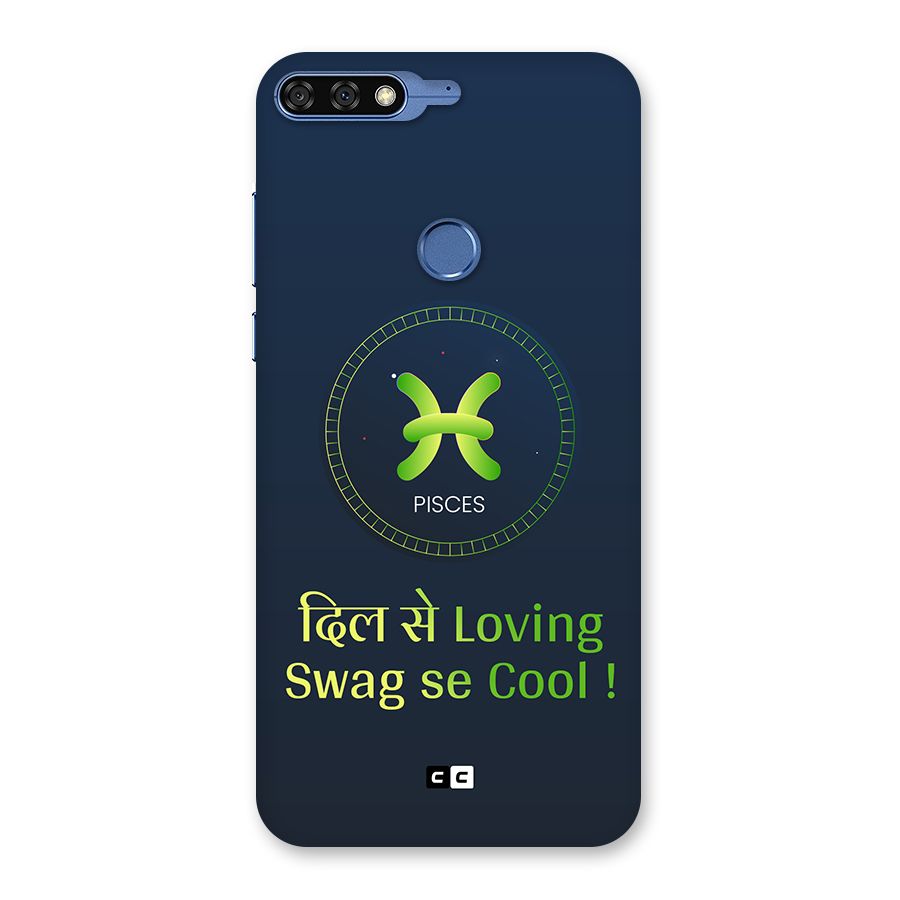 Pisces Swag Back Case for Honor 7C