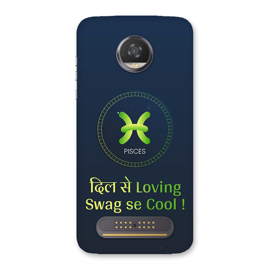 Pisces Swag Back Case for Moto Z2 Play
