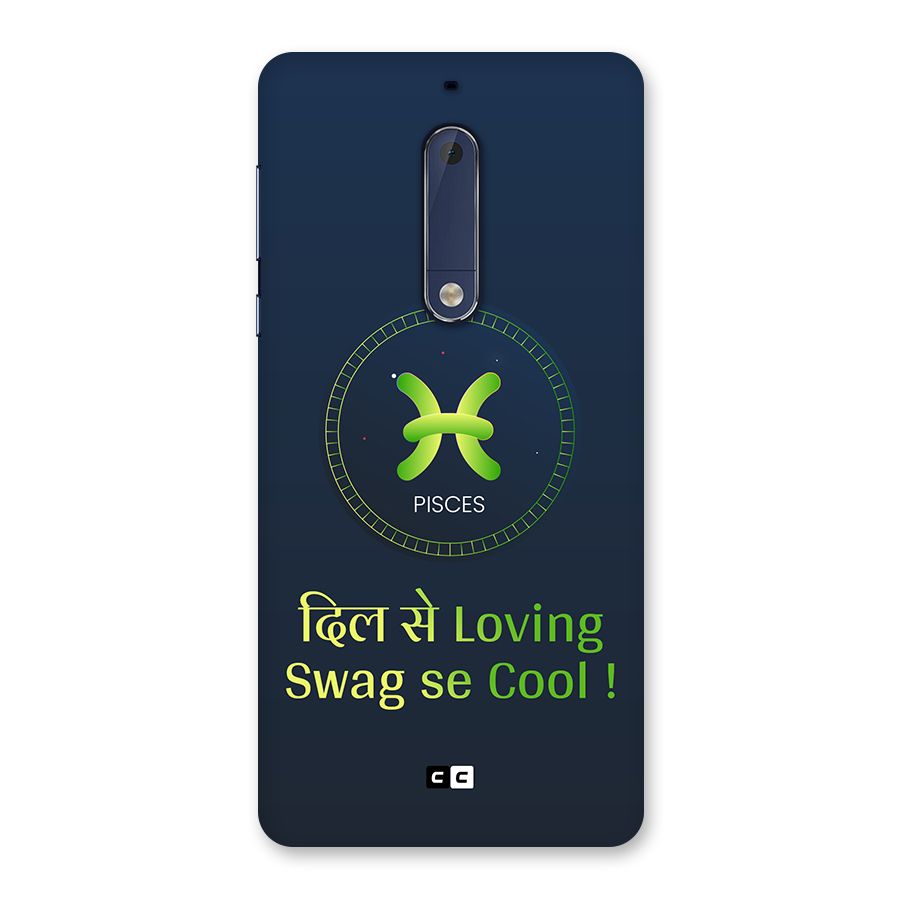 Pisces Swag Back Case for Nokia 5