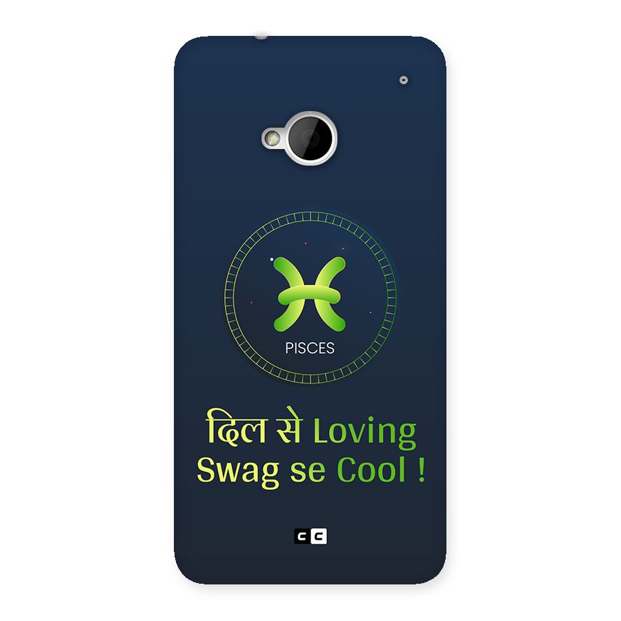 Pisces Swag Back Case for One M7 (Single Sim)