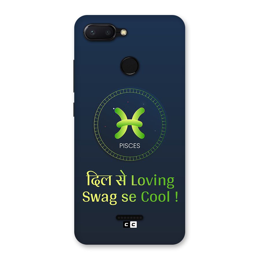 Pisces Swag Back Case for Redmi 6