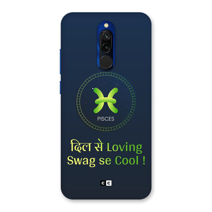Pisces Swag Back Case for Redmi 8