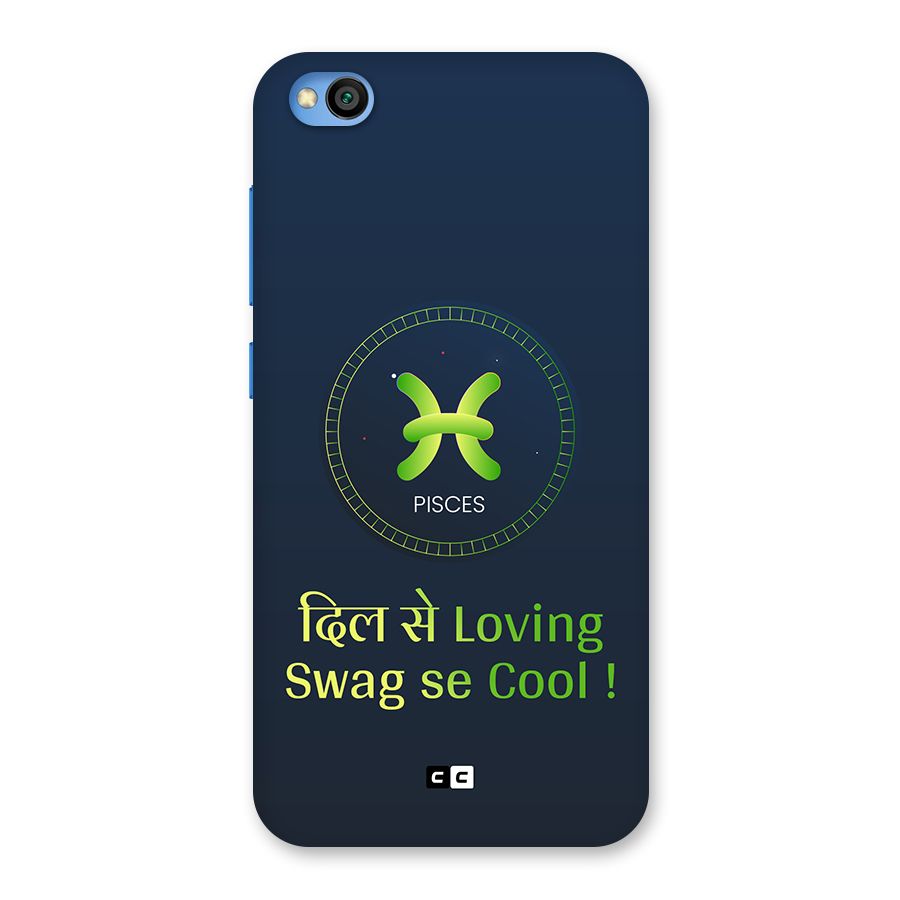 Pisces Swag Back Case for Redmi Go