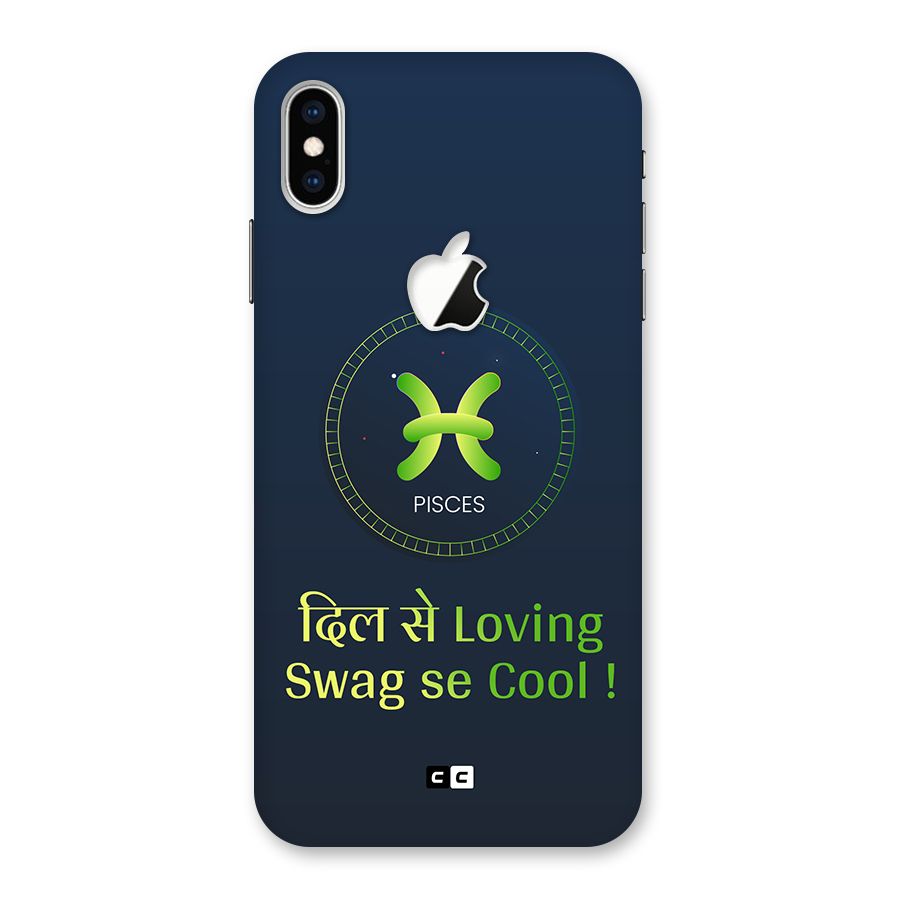 Pisces Swag Back Case for iPhone XS Max Apple Cut