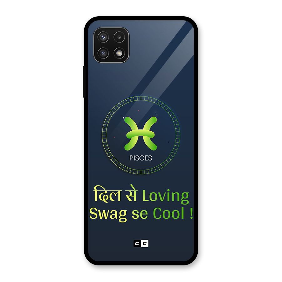 Pisces Swag Glass Back Case for Galaxy A22 5G