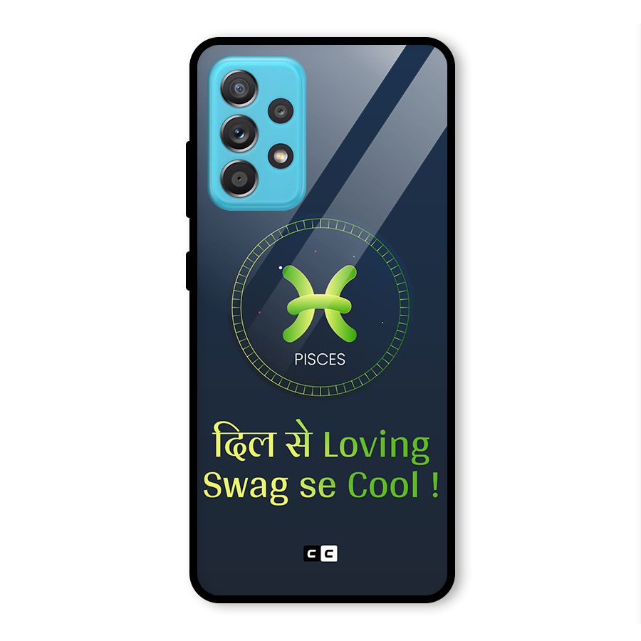 Pisces Swag Glass Back Case for Galaxy A52