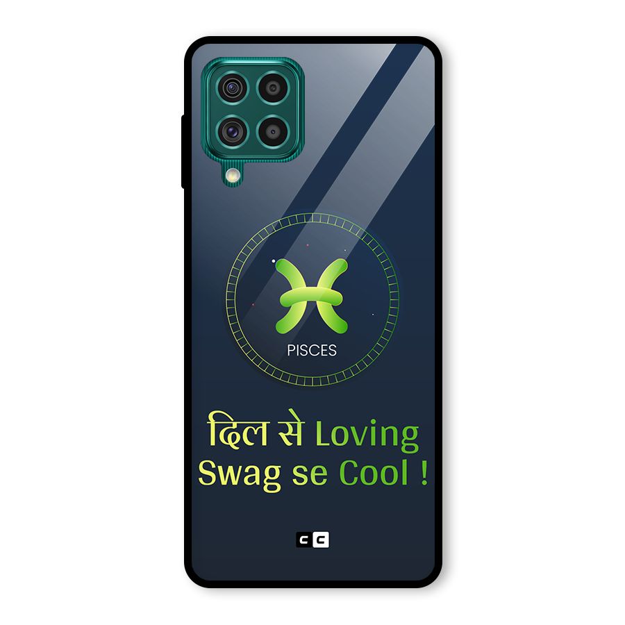 Pisces Swag Glass Back Case for Galaxy F62