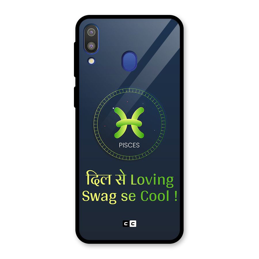 Pisces Swag Glass Back Case for Galaxy M20