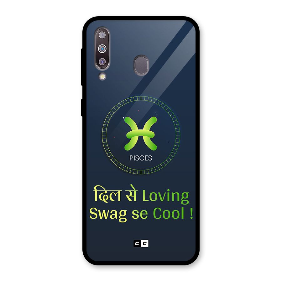 Pisces Swag Glass Back Case for Galaxy M30