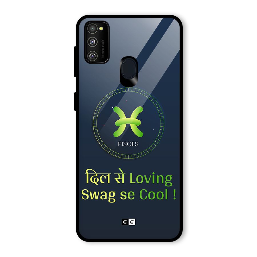 Pisces Swag Glass Back Case for Galaxy M30s