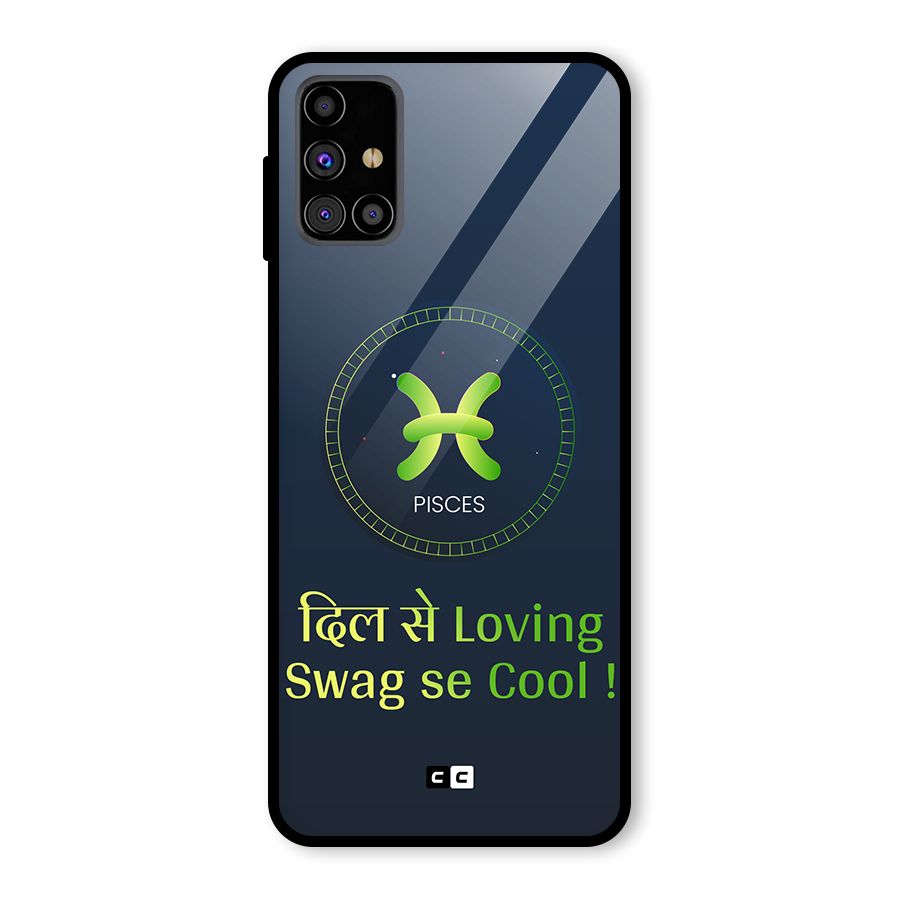 Pisces Swag Glass Back Case for Galaxy M31s