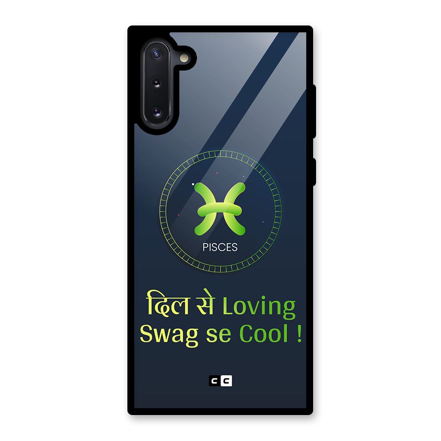 Pisces Swag Glass Back Case for Galaxy Note 10