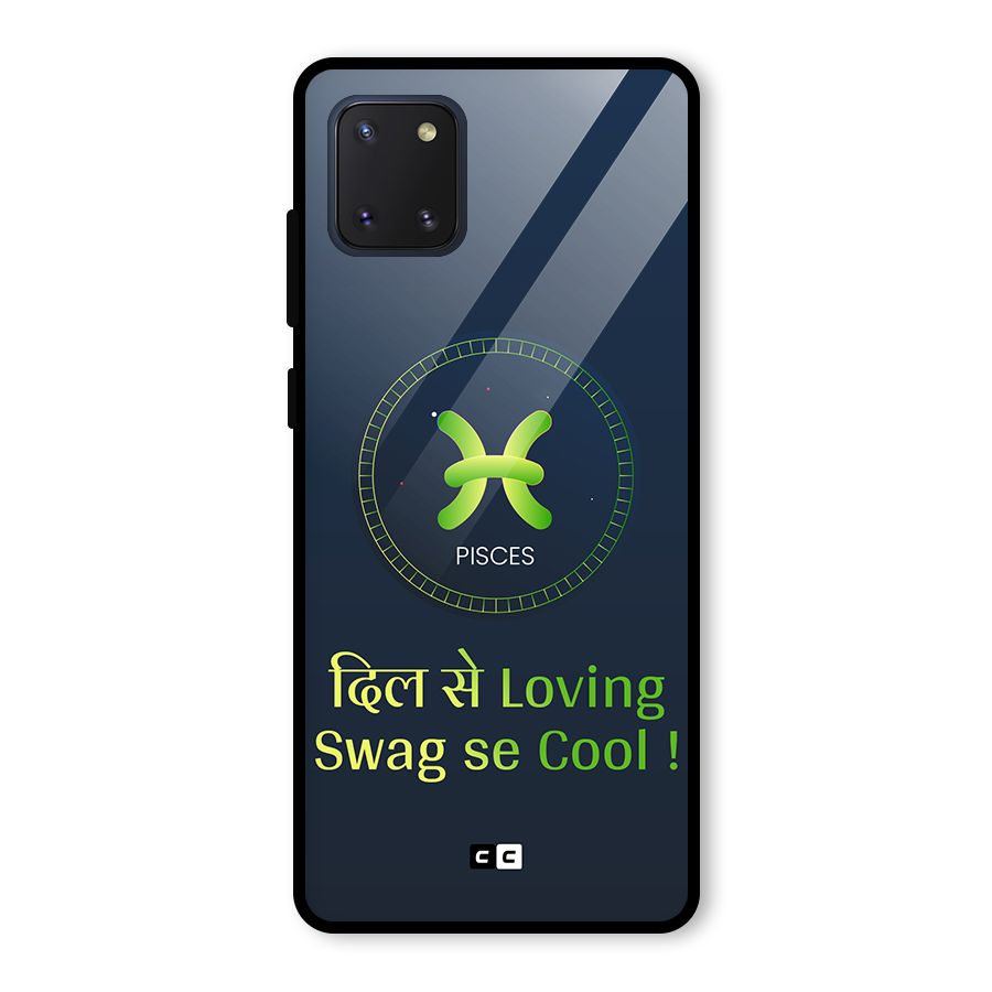 Pisces Swag Glass Back Case for Galaxy Note 10 Lite
