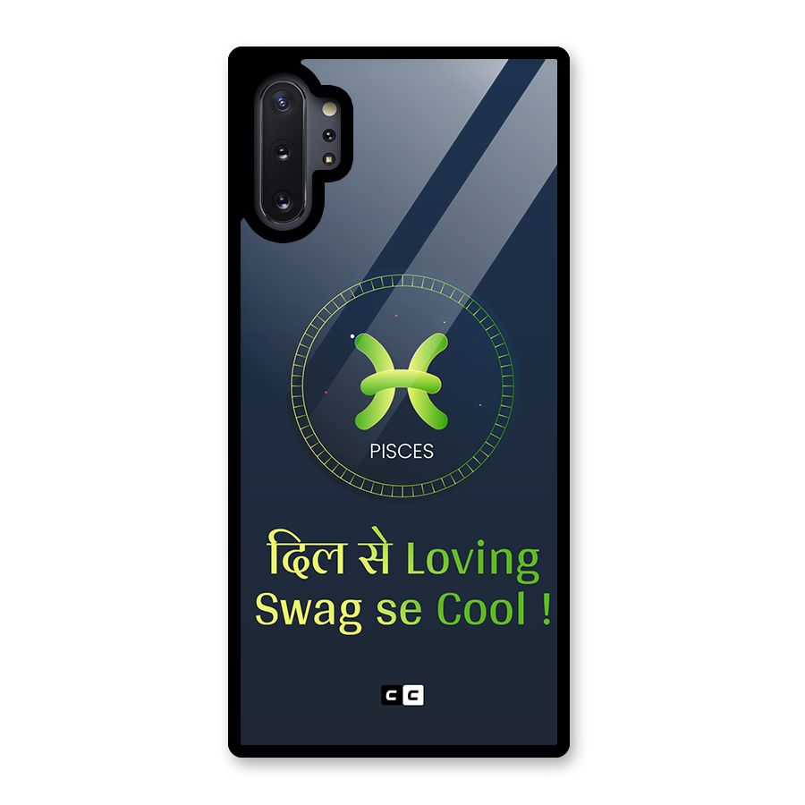 Pisces Swag Glass Back Case for Galaxy Note 10 Plus