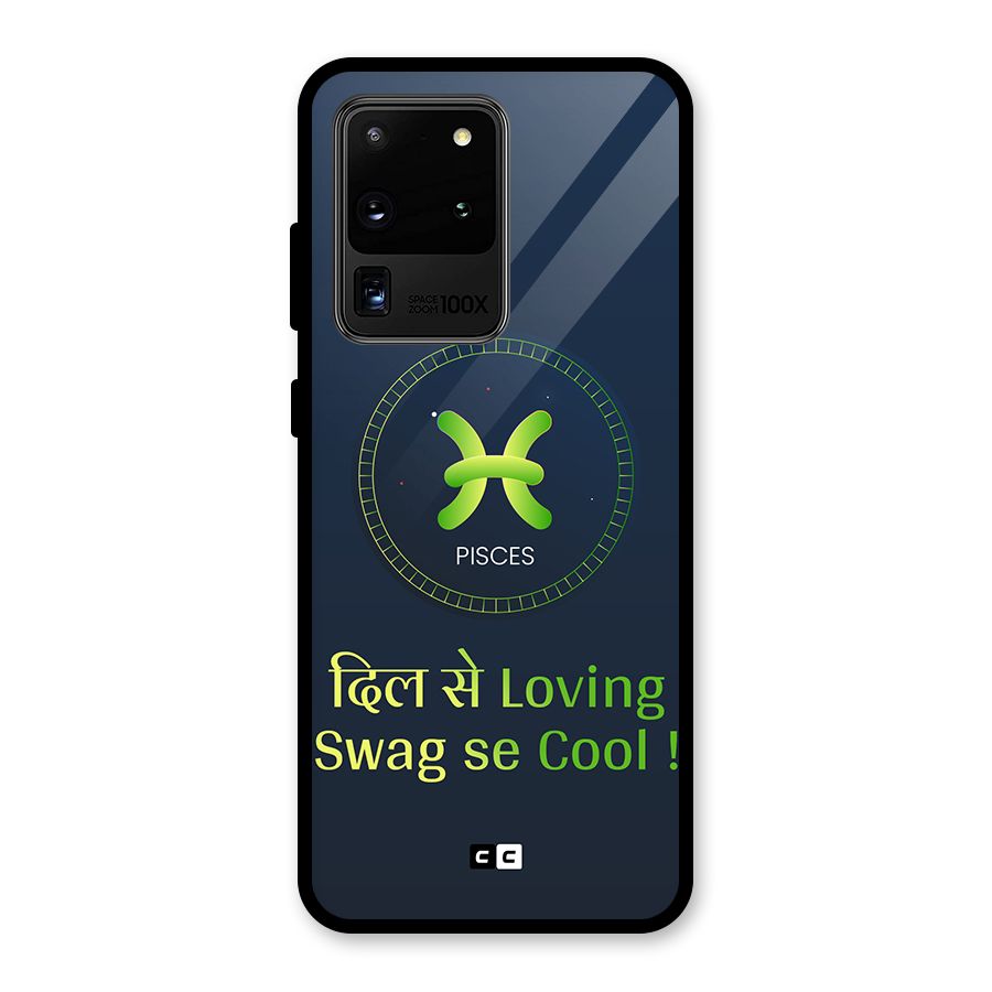 Pisces Swag Glass Back Case for Galaxy S20 Ultra