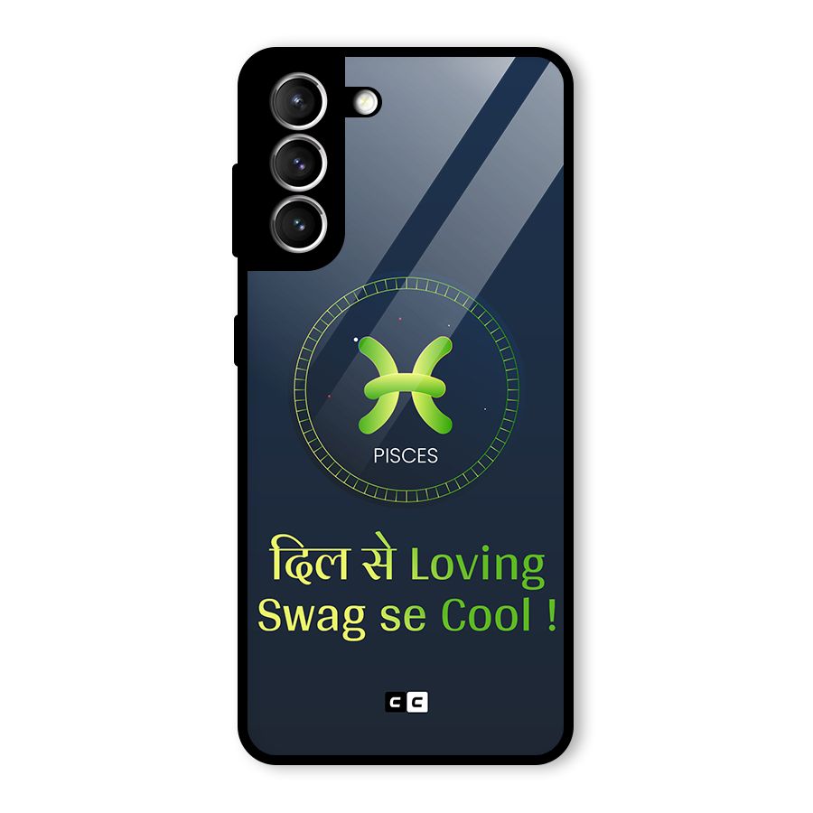 Pisces Swag Glass Back Case for Galaxy S21 5G