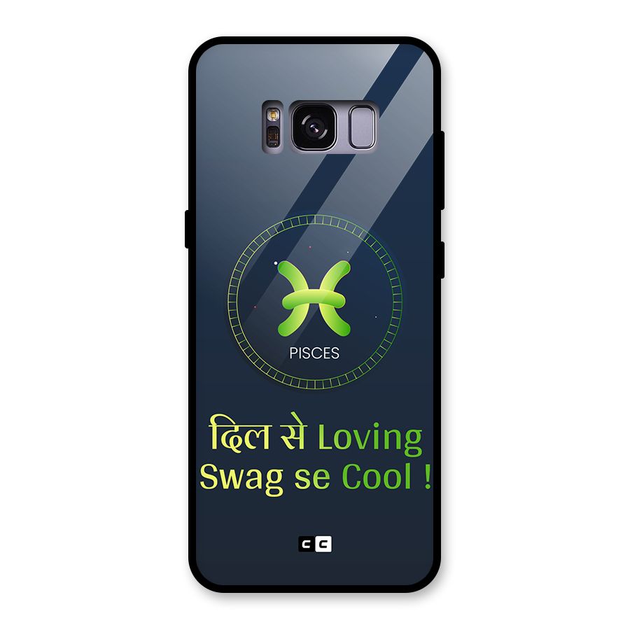 Pisces Swag Glass Back Case for Galaxy S8