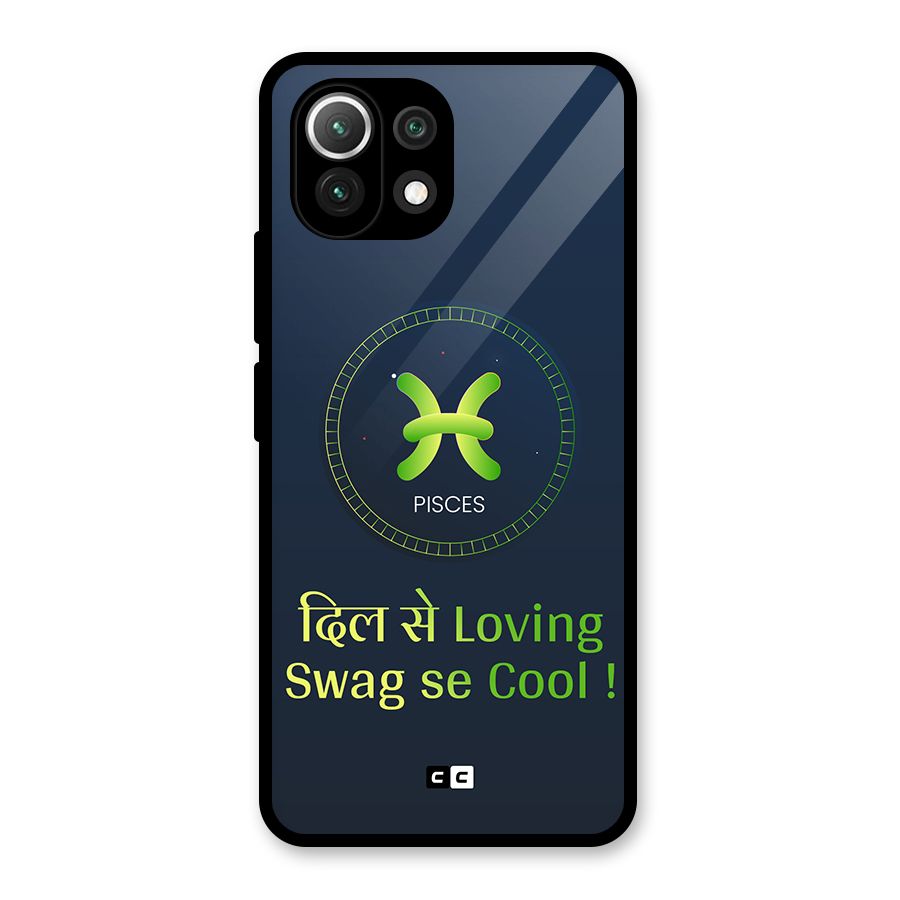 Pisces Swag Glass Back Case for Mi 11 Lite NE 5G