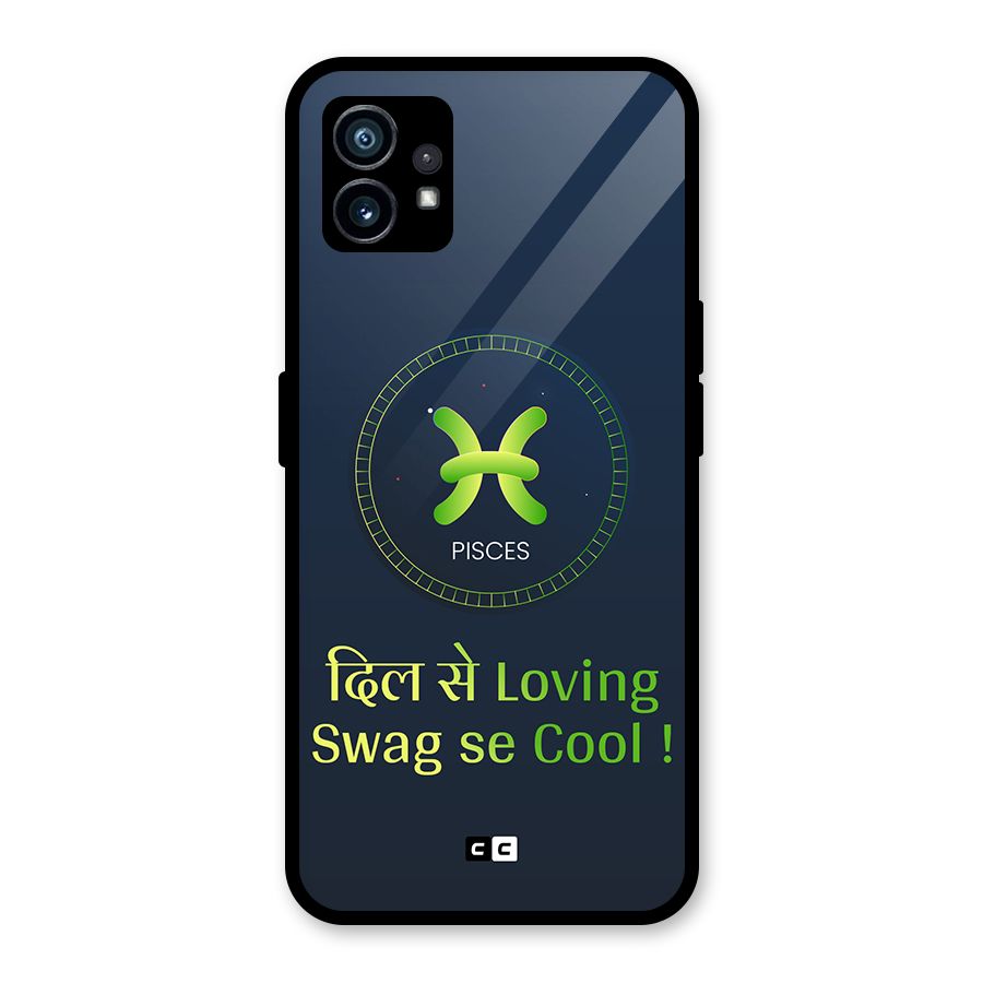 Pisces Swag Glass Back Case for Nothing Phone 1